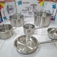 سرویس قابلمه استیل کف چدن اصل و قدیمی DAFNI آلمان