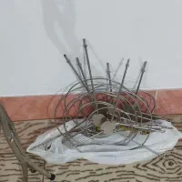 پایه فلزی قابلمه|ظروف پخت‌وپز|فلاورجان, |دیوار