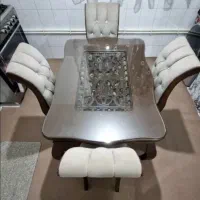 میزغذاخوری چهار نفره شیک جنس چوب در حدنو