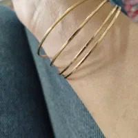 النگو طلا آیینه ای