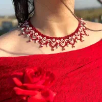 گردنبند کروئل دستباف