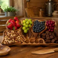 تولید کننده ظروف پذیرایی چوبی دفرم روستیک