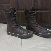 نیم بوت آل استار چرم طبیعی در حد نو سایز ۳۹|کیف، کفش، کمربند|الوند, |دیوار