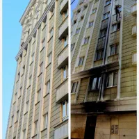 شستشونما نورپردازی بدون داربست یا جرثقیل یا بالابر|خدمات پیشه و مهارت|بندرعباس, |دیوار