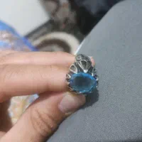 انگشتر نقره توپاز