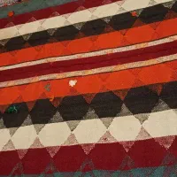 جاجیم دست بافت عشایری|گلیم، جاجیم، گبه|ری, دولت‌آباد|دیوار