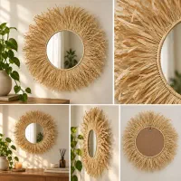 هنر دست آینه رافیا
