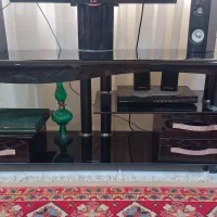 میز تلویزیون شیشه ای