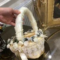 لباس عروس ژیپون.شنل.سبد.تور|لباس|تبریز, |دیوار