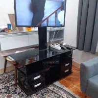 میزتلویزیون شیشه ای۴کشو،درحدنو