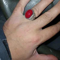 انگشتر نقره یاقوت