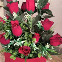 دو عدد باکس گل سرخ|گل مصنوعی|کرمانشاه, |دیوار