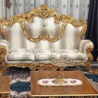 مبل سلطنتی شاهنشین 9نفر باغذاخوری6نفره درحدنونو|مبلمان خانگی و میز عسلی|بروجرد, |دیوار