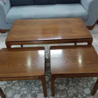 میز پذیرایی نو و دو عدد عسلی
