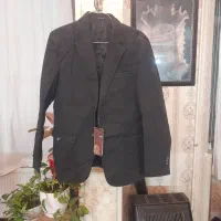 یک عدد کت کتان  مردانه رنگ نو مدادی