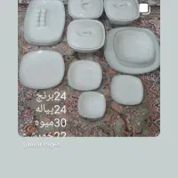 سرویس چینی ۲۴نفره زرین سالم بدونه خط وخش