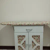 میز چرخ خیاطی و اتو و میز جا سیب زمینی پیاز و کمد