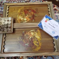 تخته نرد بازی|کلکسیون اشیاء عتیقه|سمنان, |دیوار