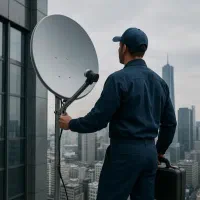 نصاب انتن و تنظیم گردان ونصب گیرنده ها