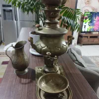 سماور ذغالی عتیقه برنجی