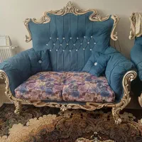 مبل ۷نفره با میز جلومبلی و عسلی|مبلمان خانگی و میز عسلی|باغستان, |دیوار