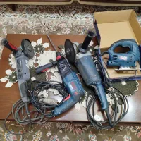 سنگ فرز بزرگ و مینی اره عمود بر دریل هیاتی|ابزارآلات|هشتگرد, فاز ۱ مهستان|دیوار