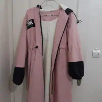 کاپشن بلند صورتی