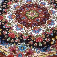 جفت فرش دستباف دایره به قطر ۲ متر سالاری رج ۳۰|فرش|تبریز, |دیوار