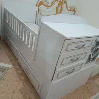 تخت خواب بچه تا سن16سالگی در حد صفر با بهترین چوب