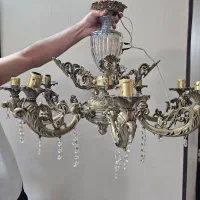 فروش یک لوستر  کارکرده ولی سالم  به قیمت مناسب|لوستر و چراغ آویز|اصفهان, خانه اصفهان|دیوار