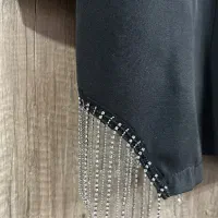 تدی بلند مشکی،کفتان و بافت مانتو مجلسی|لباس|نسیمشهر, |دیوار