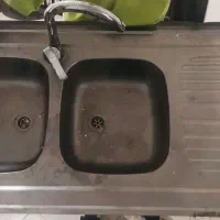 سینک دو لگنه سالم با جای تصفیه آب