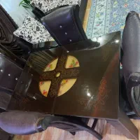 ست مبل ۷نفره+ میز غذاخوری+ ویترین|مبلمان خانگی و میز عسلی|رشت, فلسطین|دیوار