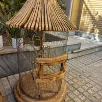 قفس چوبی دست ساز محکم.