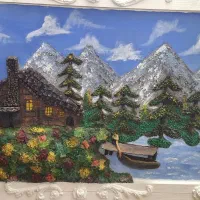 تابلو کلاژ|تابلو، نقاشی، عکس|شاهین‌شهر, خانه کارگر|دیوار