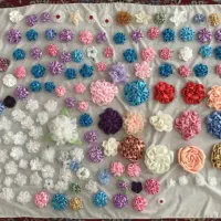 گل و کیف پارچه ای