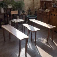 نیمکت و صندلی و میز چوب گردو