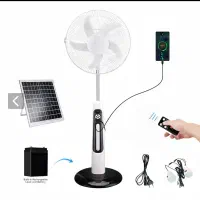 پنکه های ایستاده شارژی پنل خورشیدی لامپ دار