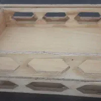 دو عدد سینی چوبی باهم