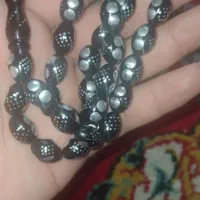 تسبیح نقره کوپ کهنه ۳۳ تایی خوش بو