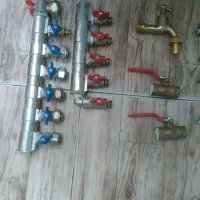 شیرآلات برنجی کلکتورفلکه|مصالح و تجهیزات ساختمان|مشهد, نیزه|دیوار