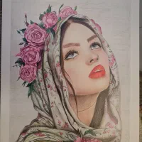 نقاشی مداد رنگی