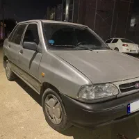 پراید مدل ۹۰ نقره‌ای بدون افتاب سوختگی