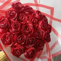 دسته گل قرمز