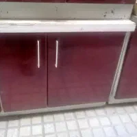 کابینت فلزی ۹ متر    سینک دو لگنه. هود. متری ۲تومن|آب‌چکان و نظم‌دهنده ظروف|کرج, خرمدشت|دیوار