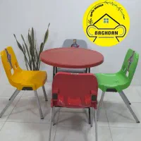 صندلی پلاستیکی پایه آهنی نشکن کد 5555/باغدان|میز و صندلی غذاخوری|چهارباغ, |دیوار