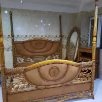 سرویس خواب باچوب بامبودرحدنو|تخت و سرویس خواب|مشکیندشت, |دیوار