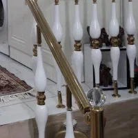 نرده استیل طلایی رنگ ثابت|مصالح و تجهیزات ساختمان|تهران, شهرک ولیعصر جنوبی|دیوار