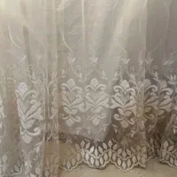 دو عدد پرده پذیرایی و چوب پرده