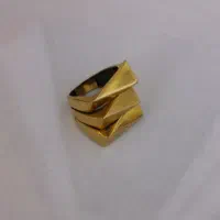 طلا در حد نو،، نیم پوش انگشتر